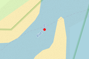 A map showing the Donmouth beach stretch plotted on it